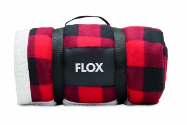 Logo trade promotional items image of: RPET sherpa fleece blanket